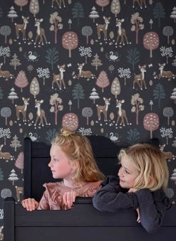 Tapete Golden Woods Umbragrau -Wallpaper From The 70s Geschäft Golden woods C 389335 2880x1440