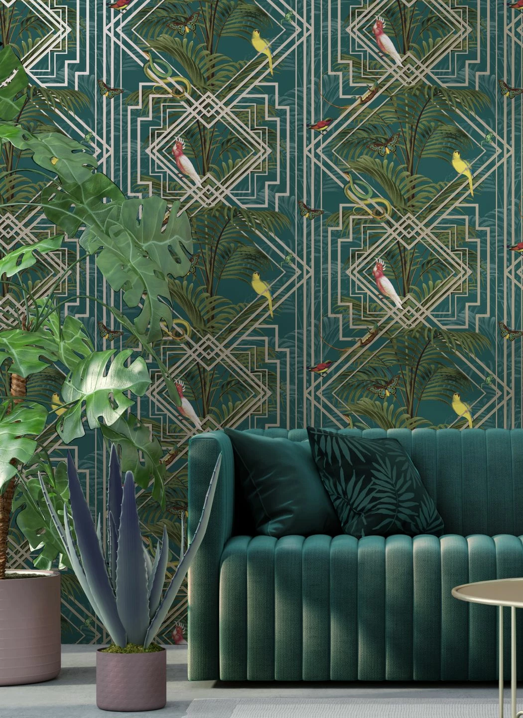 Tapete Grace Wasserblau 6 Tapete Grace Wasserblau – Bild 4