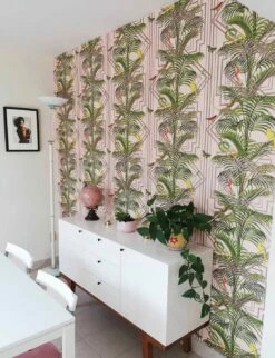 Tapete Grace Zartrosa -Wallpaper From The 70s Geschäft Grace K 103122 2880x1440