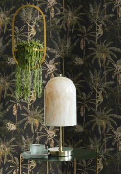Tapete Greenery Schwarz -Wallpaper From The 70s Geschäft Greenery B 103402 2880x1440