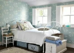 Tapete Greta Pastellhellblau -Wallpaper From The 70s Geschäft Greta C 461721 2880x1440