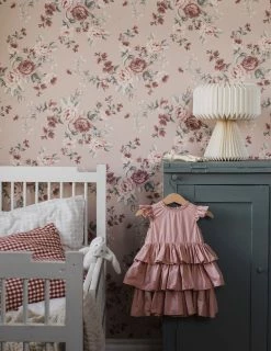 Tapete Gunilla Zartrosa -Wallpaper From The 70s Geschäft Gunilla B 452332 2880x1440