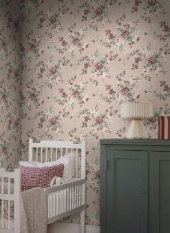 Tapete Gunilla Zartrosa -Wallpaper From The 70s Geschäft Gunilla C 452332 2880x1440