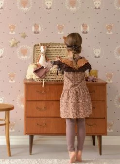 Tapete Hearts Hellgrauviolett -Wallpaper From The 70s Geschäft Hearts C 389402 2880x1440