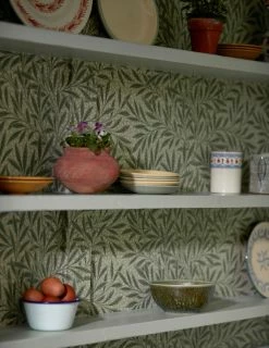 Tapete Herball Resedagrün -Wallpaper From The 70s Geschäft Herball D 463251 2880x1440