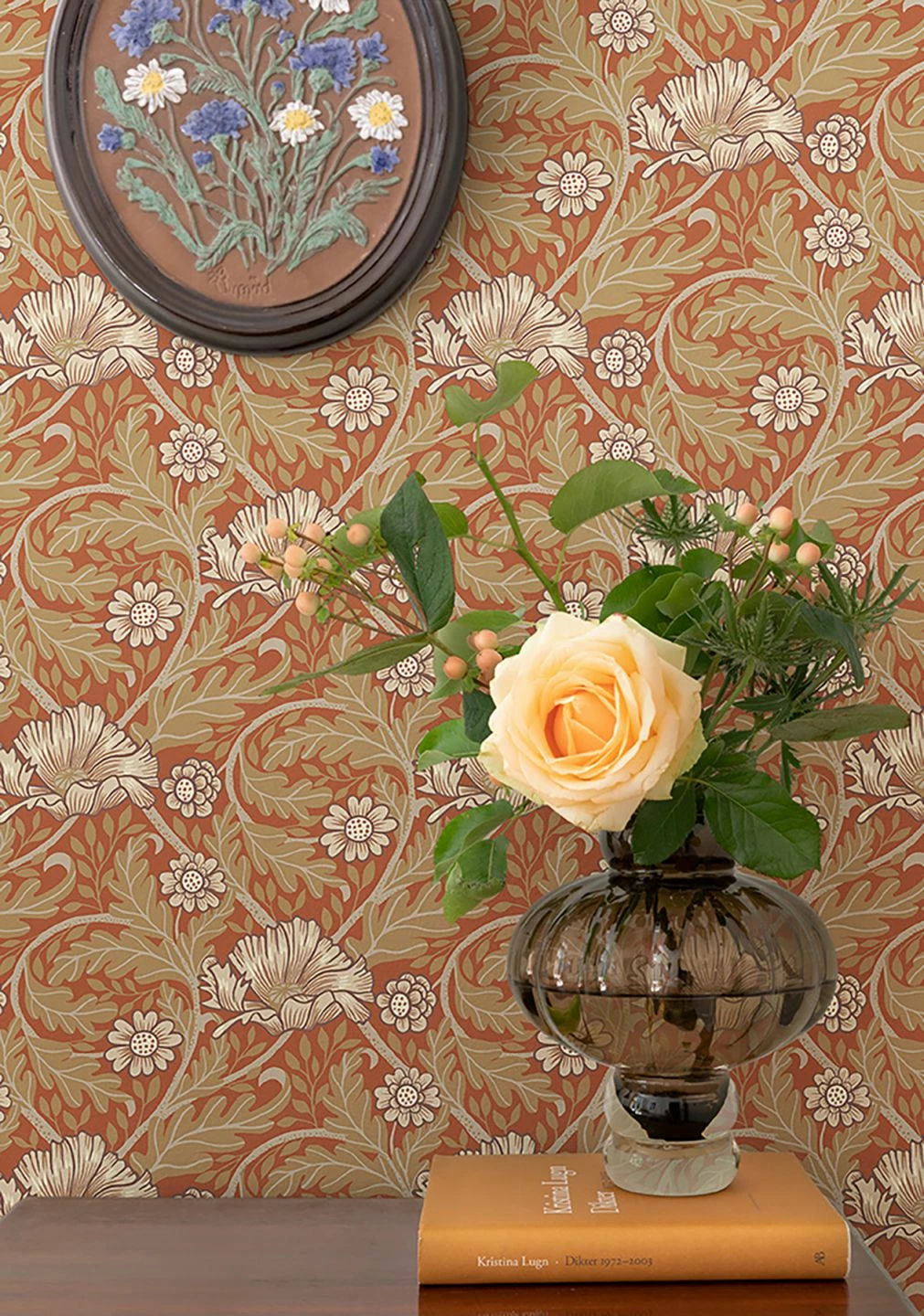 Tapete Hilde Rot 3 Tapete Hilde Rot