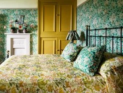 Tapete Honeysuckle Grüntöne -Wallpaper From The 70s Geschäft Honeysuckle E 463171 2880x1440