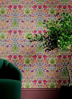 Tapete Hyacinth Gelborange -Wallpaper From The 70s Geschäft Hyancinth C 463151 2880x1440