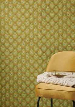 Tapete Imaginarium Currygelb -Wallpaper From The 70s Geschäft Imaginarium C 821963 2880x1440