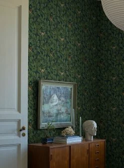 Tapete In The Oak Blaugrün -Wallpaper From The 70s Geschäft In the Oak B 452411 2880x1440