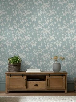 Tapete Inaya Türkisblaugrau -Wallpaper From The 70s Geschäft Inaya B 432072 2880x1440