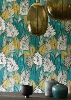 Tapete Isadora Minttürkis 11 Tapete Isadora Minttürkis -Wallpaper From The 70s Geschäft Isadora B 864623 2880x1440