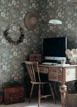 Tapete Isola Grünblau -Wallpaper From The 70s Geschäft Isola R 452031 2880x1440