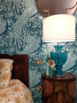 Tapete Izanuela Grünblau -Wallpaper From The 70s Geschäft Izanuela K 821503 2880x1440