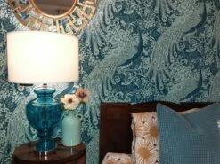 Tapete Izanuela Grünblau -Wallpaper From The 70s Geschäft Izanuela L 821503 2880x1440