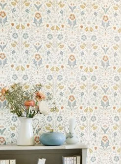 Tapete Janela Cremeweiss -Wallpaper From The 70s Geschäft Janela B 864562 2880x1440