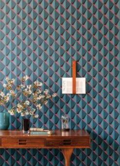 Tapete Jarid Wasserblau -Wallpaper From The 70s Geschäft Jarid B 625701 2880x1440