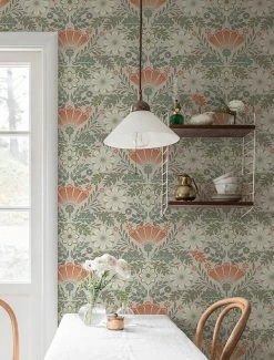 Tapete Johanna Orangebraun -Wallpaper From The 70s Geschäft Johanna 485253 2880x1440