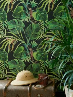 Tapete Jungle Jim Schwarz -Wallpaper From The 70s Geschäft Jungle Jim C 745234 2880x1440