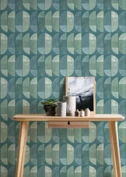 Tapete Juniper Blassgrün -Wallpaper From The 70s Geschäft Juniper B 410921 2880x1440