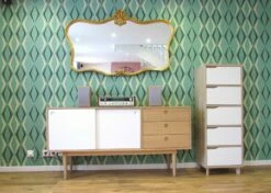 Tapete Juno Blassgrün 15 Tapete Juno Blassgrün -Wallpaper From The 70s Geschäft Juno N 430501 2880x1440