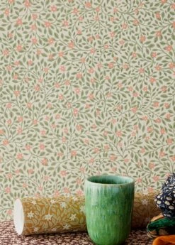 Tapete Karina Resedagrün -Wallpaper From The 70s Geschäft Karina A 822085 2880x1440