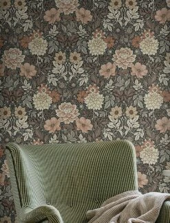 Tapete Kerala Schwarzgrau