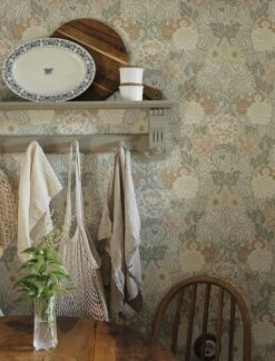 Tapete Kerala Graubeige -Wallpaper From The 70s Geschäft Kerala R 451871 2880x1440