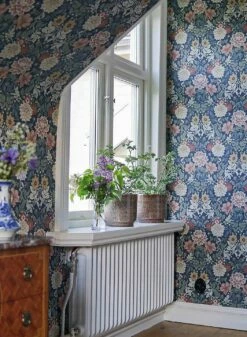 Tapete Kerala Schwarzblau -Wallpaper From The 70s Geschäft Kerala R 451874 2880x1440