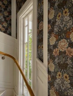 Tapete Kerala Schwarzgrau -Wallpaper From The 70s Geschäft Kerala Z 451875 2880x1440