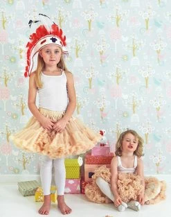 Tapete Körsbärsdalen Hellbraunbeige -Wallpaper From The 70s Geschäft Koersbaersdalen 389024 B 2880x1440