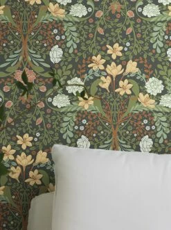 Tapete Kristina Olivgrün