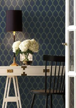 Tapete Laurelia Graublau -Wallpaper From The 70s Geschäft Laurelia B 790162 2880x1440