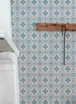 Tapete Lavinia Azurblau -Wallpaper From The 70s Geschäft Lavinia B 491262 2880x1440