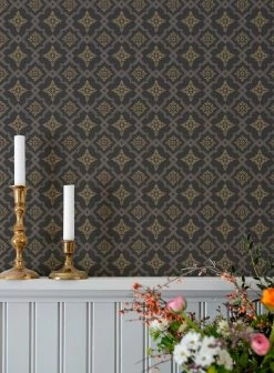 Tapete Lavinia Anthrazit 8 Tapete Lavinia Anthrazit -Wallpaper From The 70s Geschäft Lavinia B 491263 2880x1440