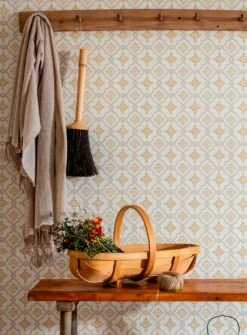 Tapete Lavinia Ockergelb -Wallpaper From The 70s Geschäft Lavinia C 491264 2880x1440