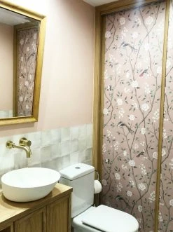 Tapete Leonidas Blassrosenholz -Wallpaper From The 70s Geschäft Leonidas 451522 2880x1440