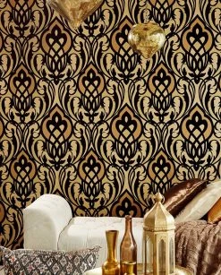 Tapete Letona Sandgelb -Wallpaper From The 70s Geschäft Letona B 820712 2880x1440