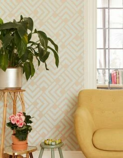 Tapete Levitus Hellbraunbeige -Wallpaper From The 70s Geschäft Levitus A 821352 2880x1440