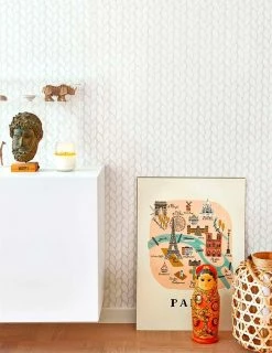 Tapete Leya Cremeweiss -Wallpaper From The 70s Geschäft Leya B 389221 2880x1440