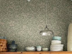 Tapete Linnea Garden Blassgrün -Wallpaper From The 70s Geschäft Linnea C 875151 2880x1440