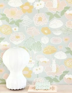 Tapete Little Light Blassgrau -Wallpaper From The 70s Geschäft Little Light B 389141 2880x1440