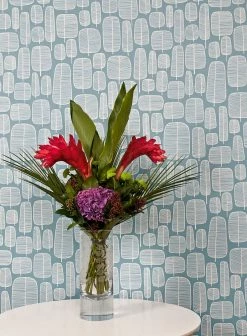 Tapete Little Trees Hellpastellblau -Wallpaper From The 70s Geschäft Little Trees A 690106 2880x1440