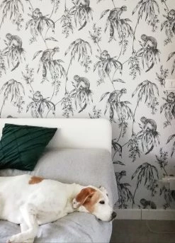 Tapete Lunar Schwarzgrau -Wallpaper From The 70s Geschäft Lunar K 431171 2880x1440