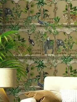 Tapete Lunasa Perlgold -Wallpaper From The 70s Geschäft Lunasa A 104532 2880x1440