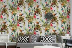 Tapete Madagascar Silber -Wallpaper From The 70s Geschäft Madagascar B 103013 2880x1440