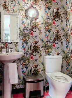 Tapete Madagascar Silber -Wallpaper From The 70s Geschäft Madagascar K 103013 2880x1440