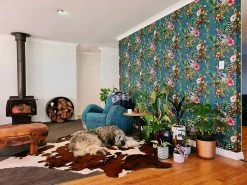 Tapete Madagascar Wasserblau -Wallpaper From The 70s Geschäft Madagascar R 103012 2880x1440