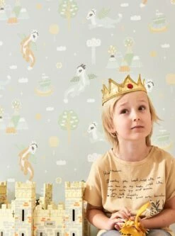 Tapete Magical Adventure Weissgrau -Wallpaper From The 70s Geschäft Magical adventure A 389261 2880x1440