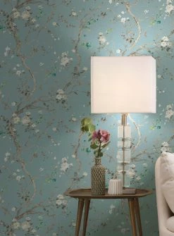 Tapete Malabar Pastelltürkis -Wallpaper From The 70s Geschäft Malabar A 251012 2880x1440